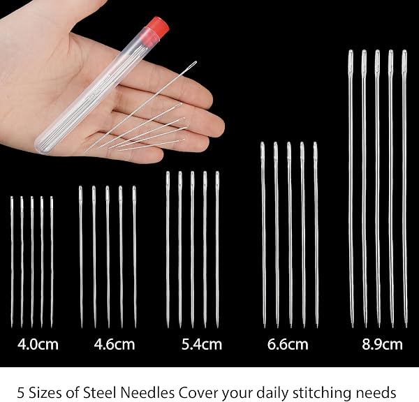 74-Piece Sewing Tool Set, Multifunctional Sewing Kit, Portable Sewing Set, Basic Equipment, Stainless Steel Sewing Kit, for Embroidery, Quilting and DIY Sewing Projects - 2