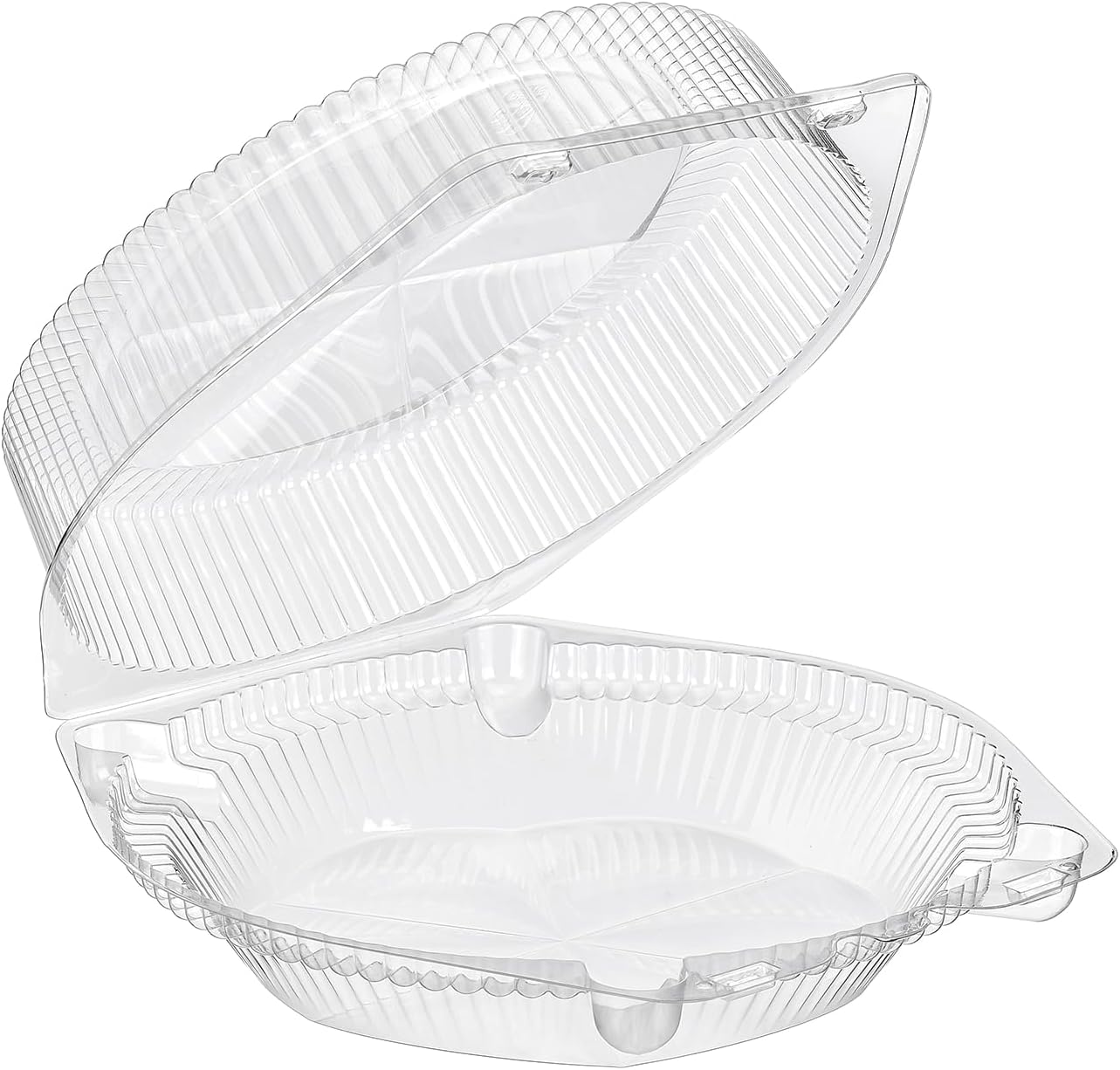 Inline Plastics 9" Clear Clamshell Pie Container - High Dome Pie Container with Lid - Made with 10% Post-Consumer Recycled PET With SureLock Security - Ideal for Pies, Tarts, Quiche - CPC-119