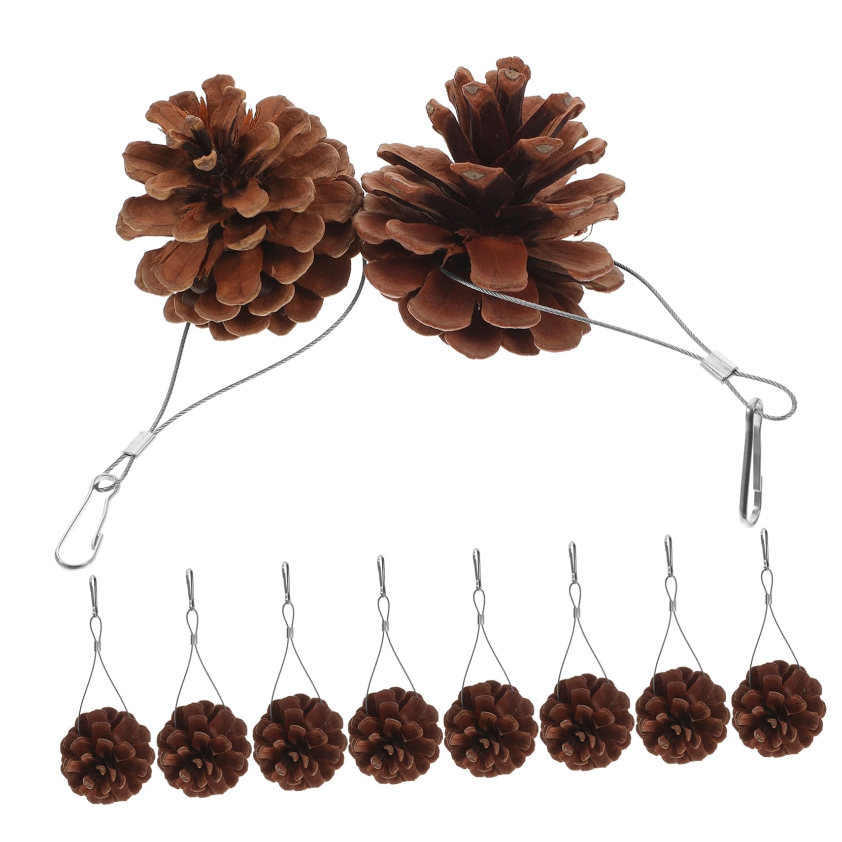 POPETPOP 30pièces Jouet à Mâcher pour Oiseaux Jouet Pomme De Pin Suspendu pour Perruches Et Perroquets Accessoire De Jeu Sûr Et