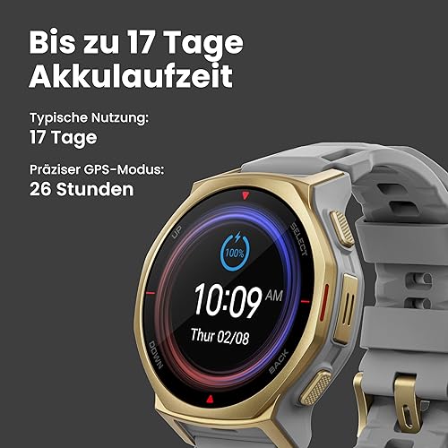 Amazfit T-Rex 3 Pro Smartwatch 44 mm Saphir-AMOLED — nuotrauka 6
