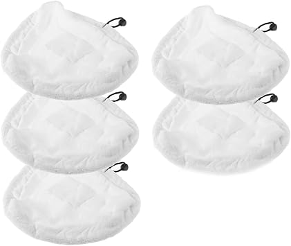 Microfibre Washable Cloth Pads to fit Vax, Bionaire, Efbe-Schotte, H2O, Montiss, Quest, Pifco, X5 & Delta Steam Mops Pack of 5