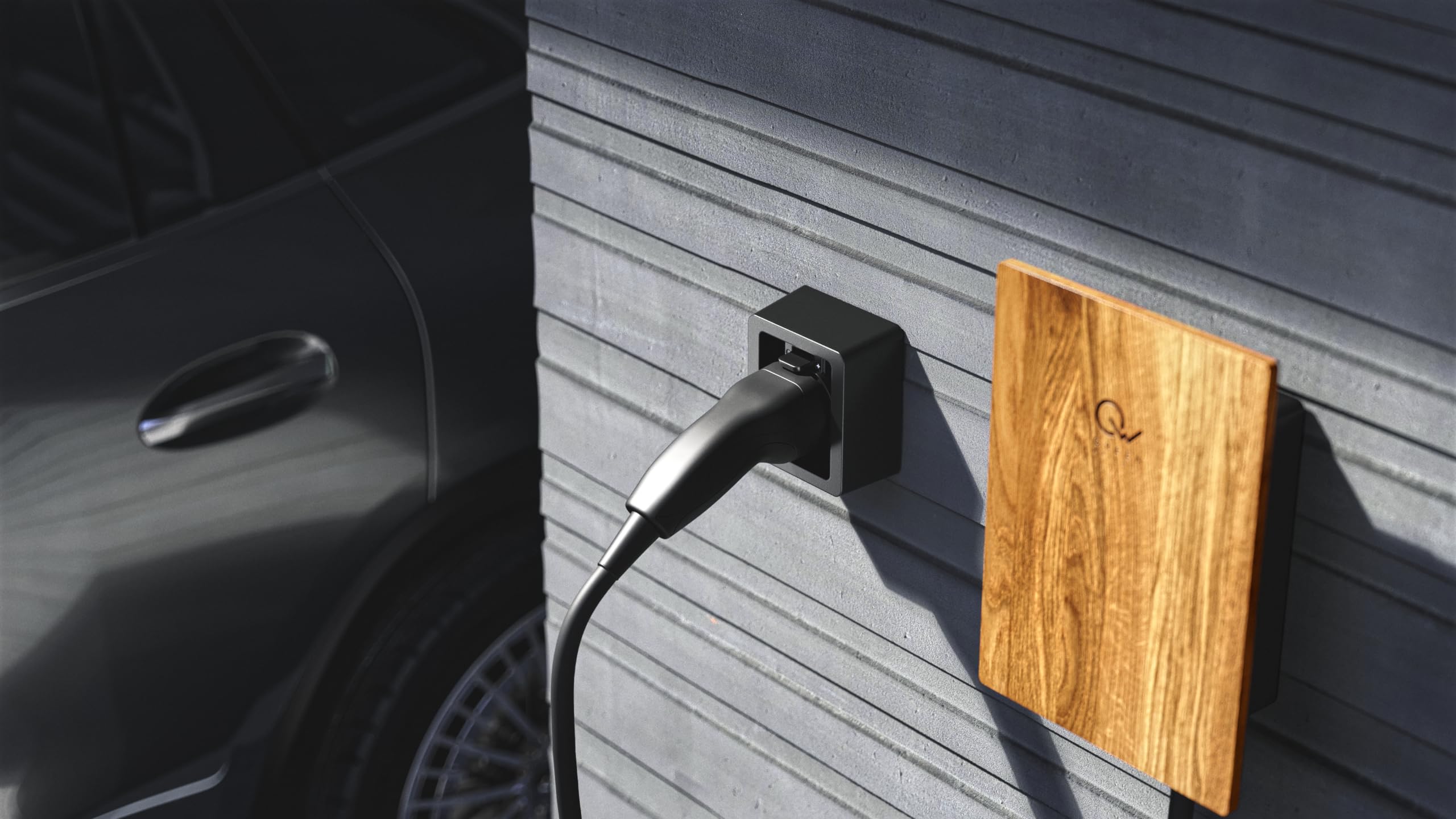 Support Mural Green Cell Pour Câble De Recharge EV Type 2 - Porte-câble Résistant Aux Intempéries - Installation Facile, Pour Intérieur Et Extérieur