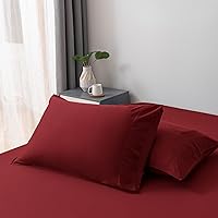 Vista 9 de Bella Coterie - Juego de fundas de almohada de viscosa de bambú de lujo, 100% cultivadas orgánicamente, ultra suave, refrescante, 2 piezas [Blanco]