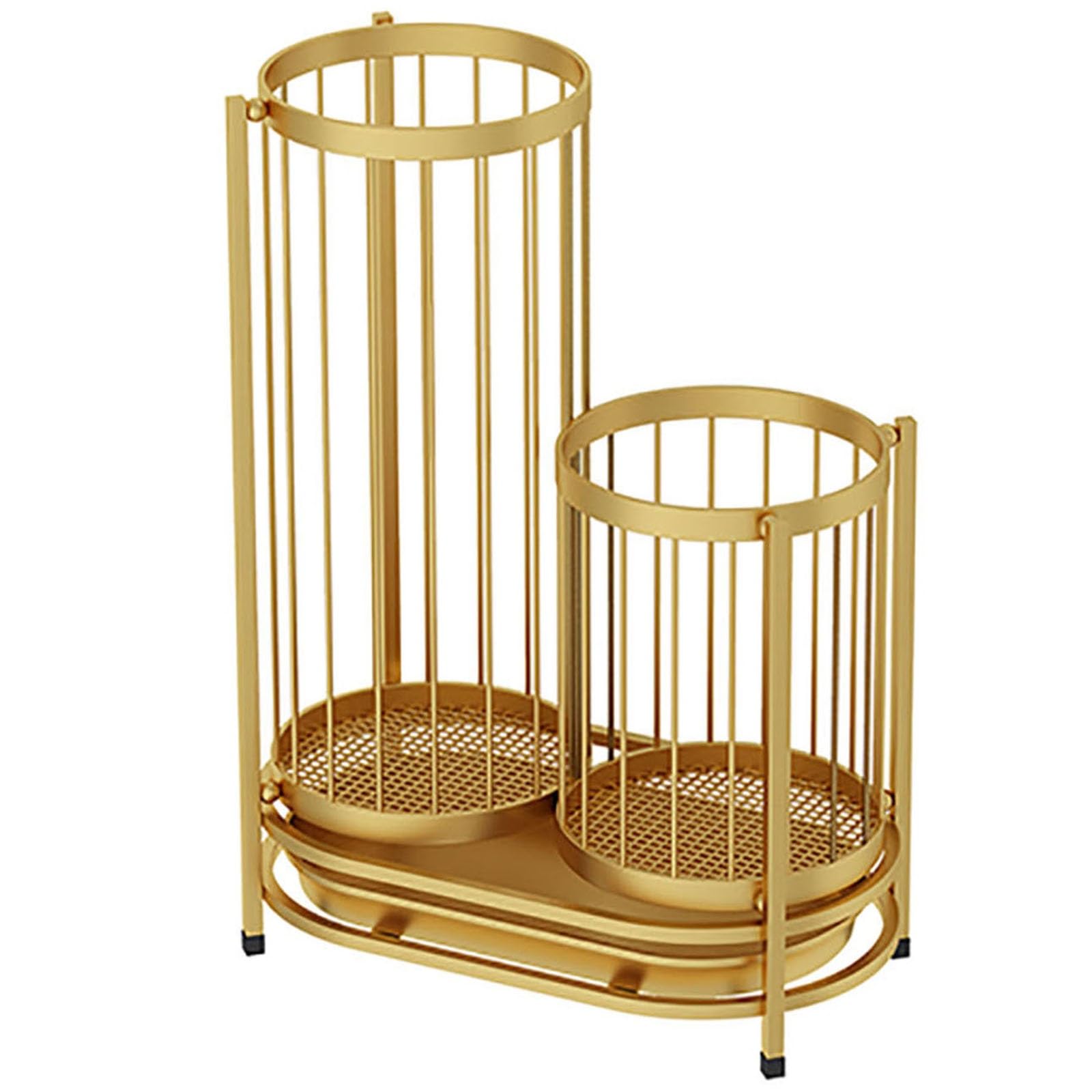 BHFPFZA Umb Stand with Drip Tray for Small & Large Umbs Pool Cues Baseball Bats & Kids Toys Gold (Small) Stylish & Functional Home