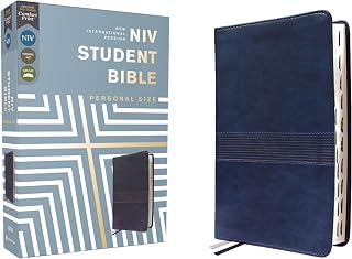 NIV, Student Bible, Personal Size, Leathersoft, Navy, Thumb Indexed, Comfort Print
