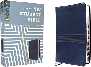 NIV, Student Bible, Personal Size, Leathersoft, Navy, Thumb Indexed, Comfort Print