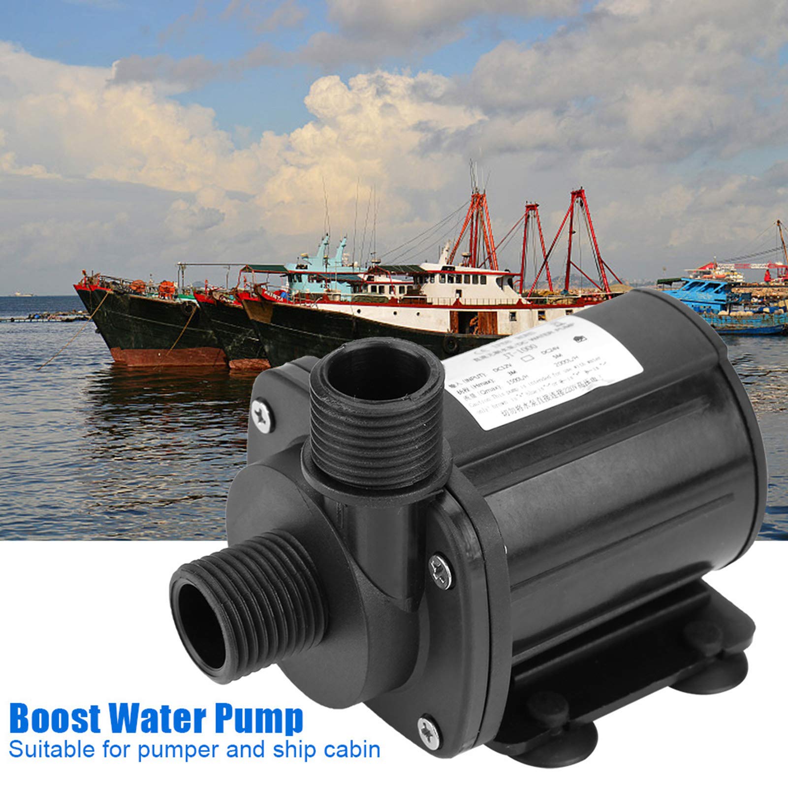 Pompa Wodna Zanurzeniowa Bezszczotkowa DC 24V Mini Przenośna Wysoka Głowica Hydrauliczna JT-1000B-24