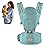 FRUITEAM 6-in-1 Baby Carrier with Waist Stool/Hip Seat, One Size Fits All -Adapt to Newborn, Baby Hip Carrier for Breastfeeding, Infant & Toddler (Green)