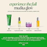 Vista 6 de Mudita Earth - Exfoliante facial de microdermoabrasión de bambú, 4 onzas, limpiador exfoliante probado por dermatólogos para cara y cuerpo, acné