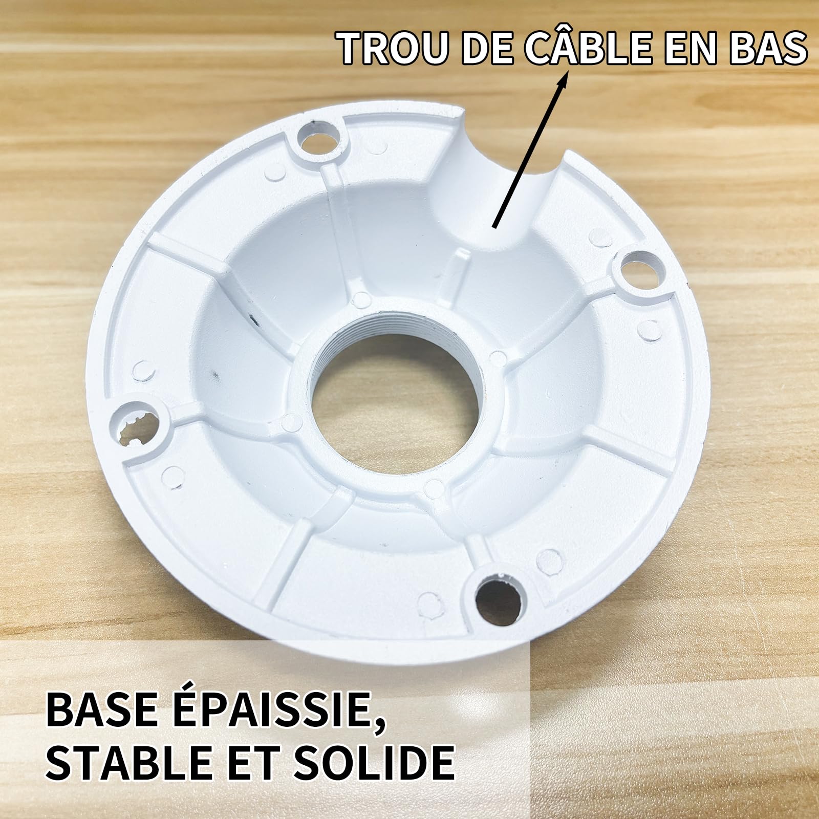 Support Mural Extensible en métal Solide pour caméras de Surveillance de sécurité, Support de Montage réglable de 30-60cm pour caméra de sécurité CCTV IP, Montage Mural et Plafond, J-Pole