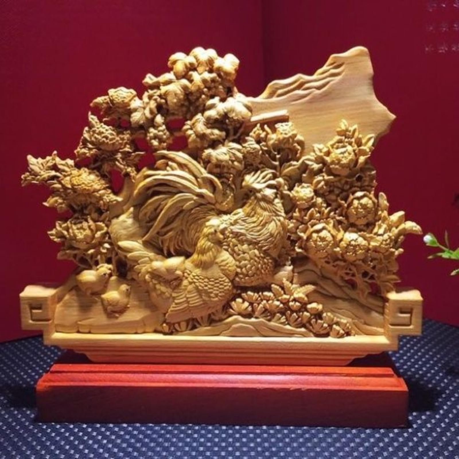 Bois sculpté Feng Shui pour harmoniser votre salon avec une décoration chinoise