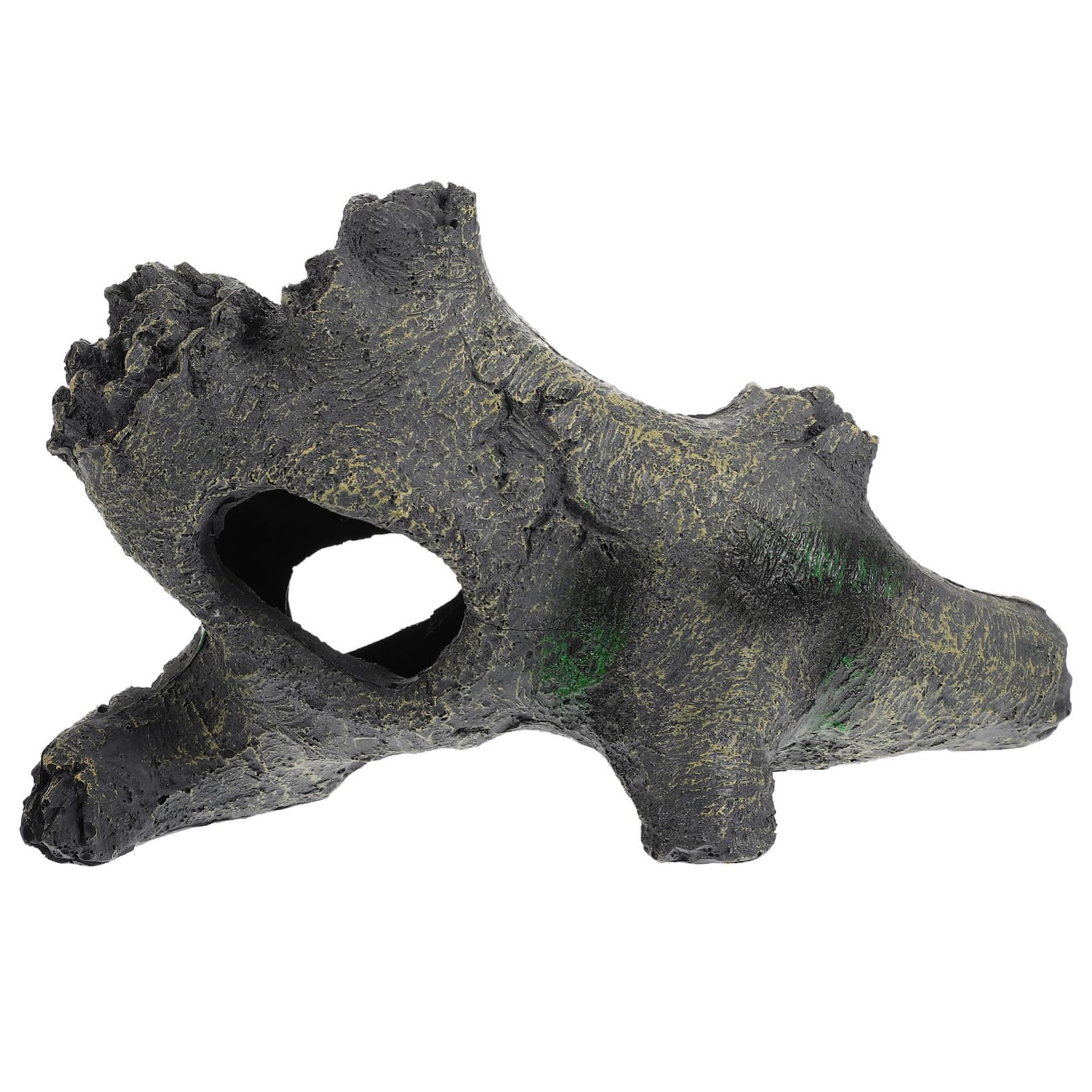 Garneck Reptile Habitat Cave Lizard Hiding Cave for Terrarium Landscape Decor Creative Sinking Design for Turtles Snakes and Pets