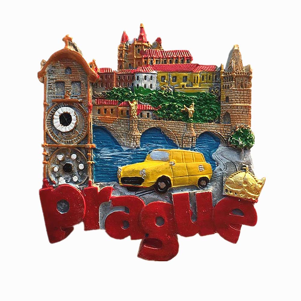 Prague Czech Republic Fridge Magnet Travel Souvenir Gift Collection Home Kitchen Decoration Magnetic Sticker, Prague Czech Refrigerator Magnet
