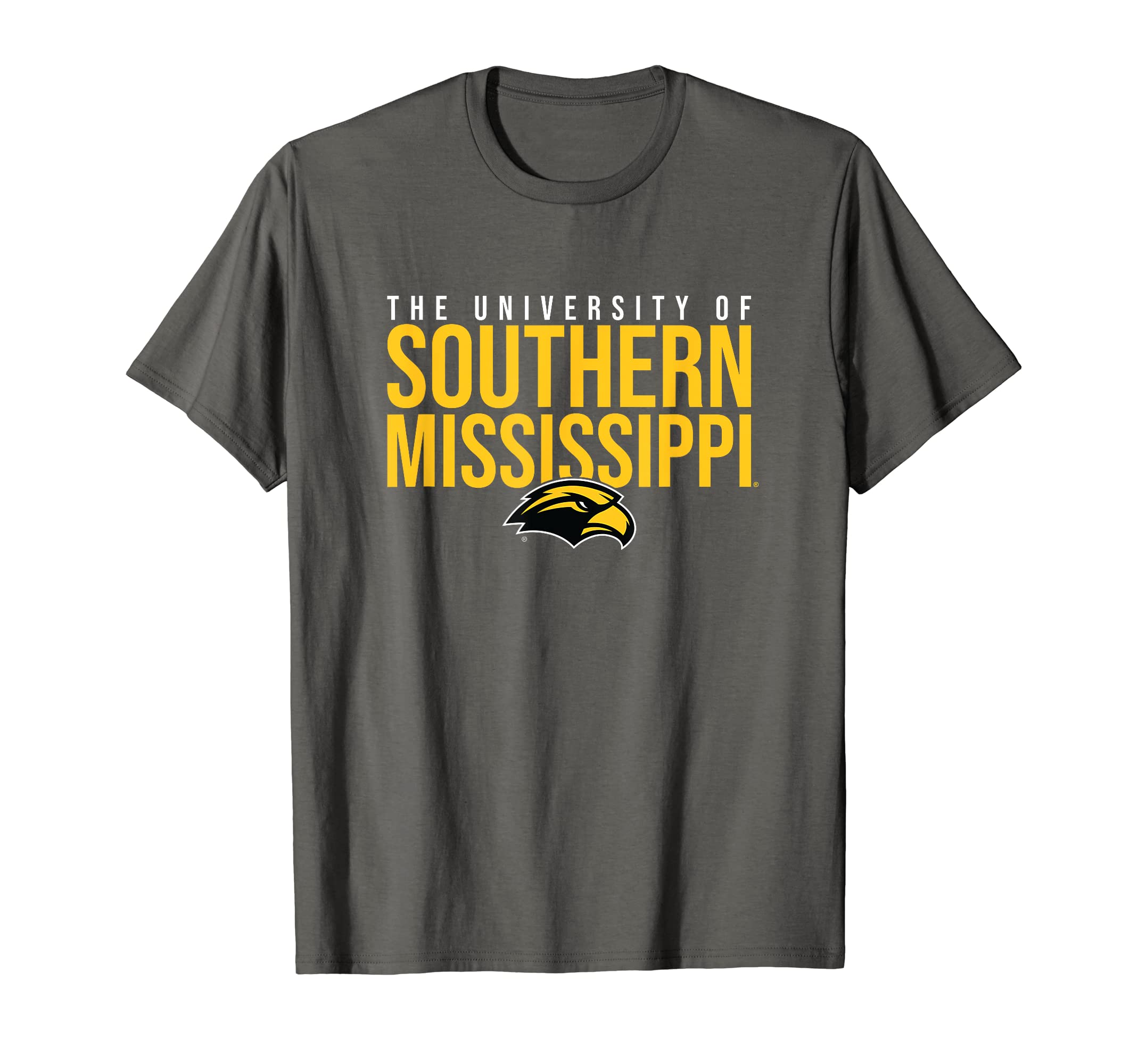 University of Southern Mississippi Golden Eagles Stacked T-ShirtOEKO-TEX STANDARD 100