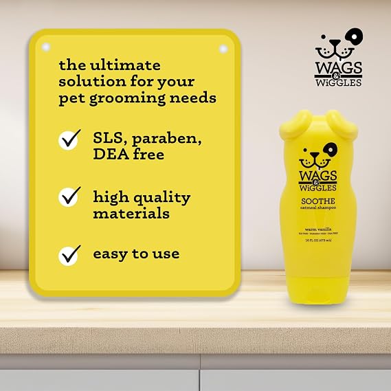 Wags & Wiggles Soothe Oatmeal Shampoo, 16 Ounces