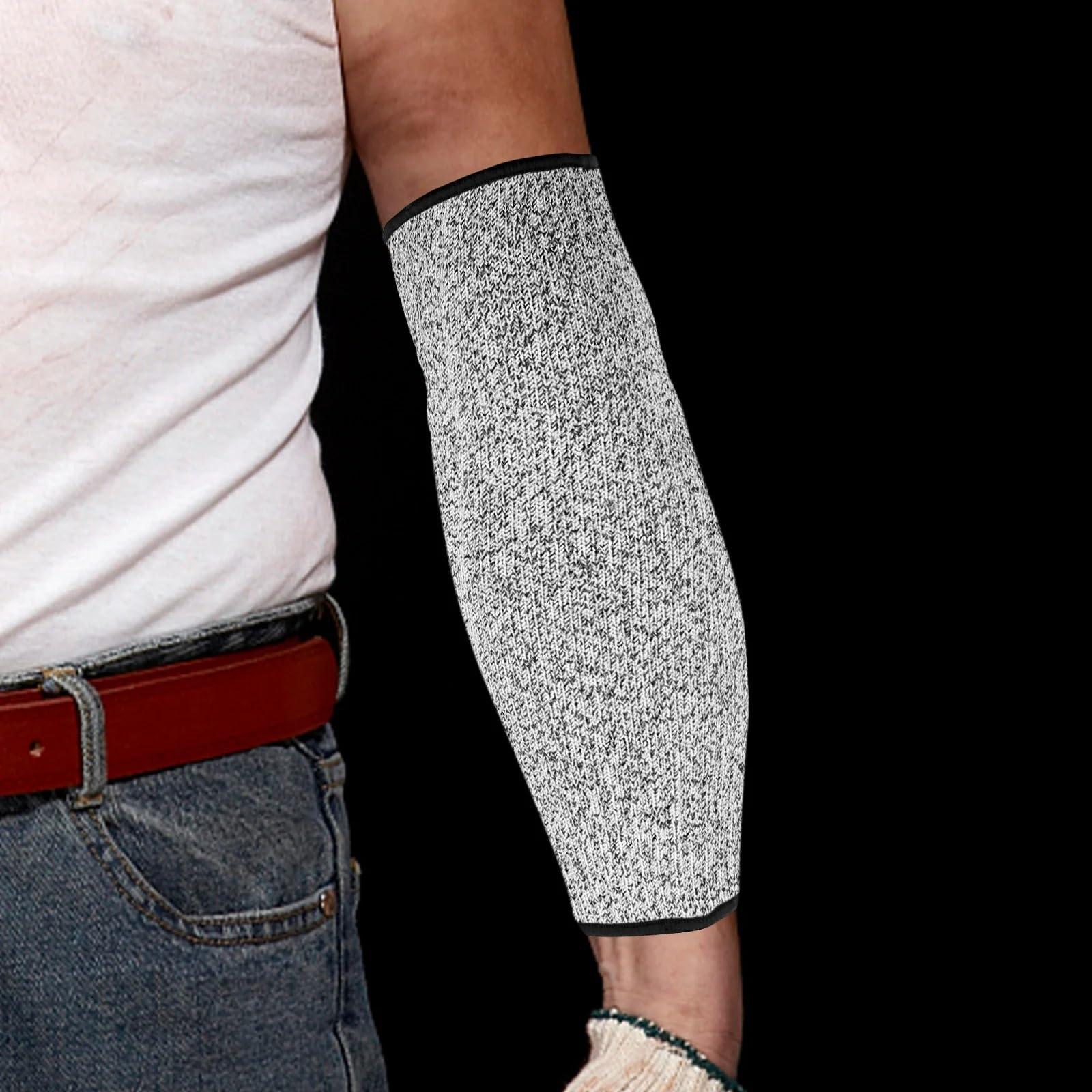 Manchon de protection anti-coupure for avant-bras (1 pièce), robuste et respirant, idéal for le travail jardinage (taille S) Souple(40cm)