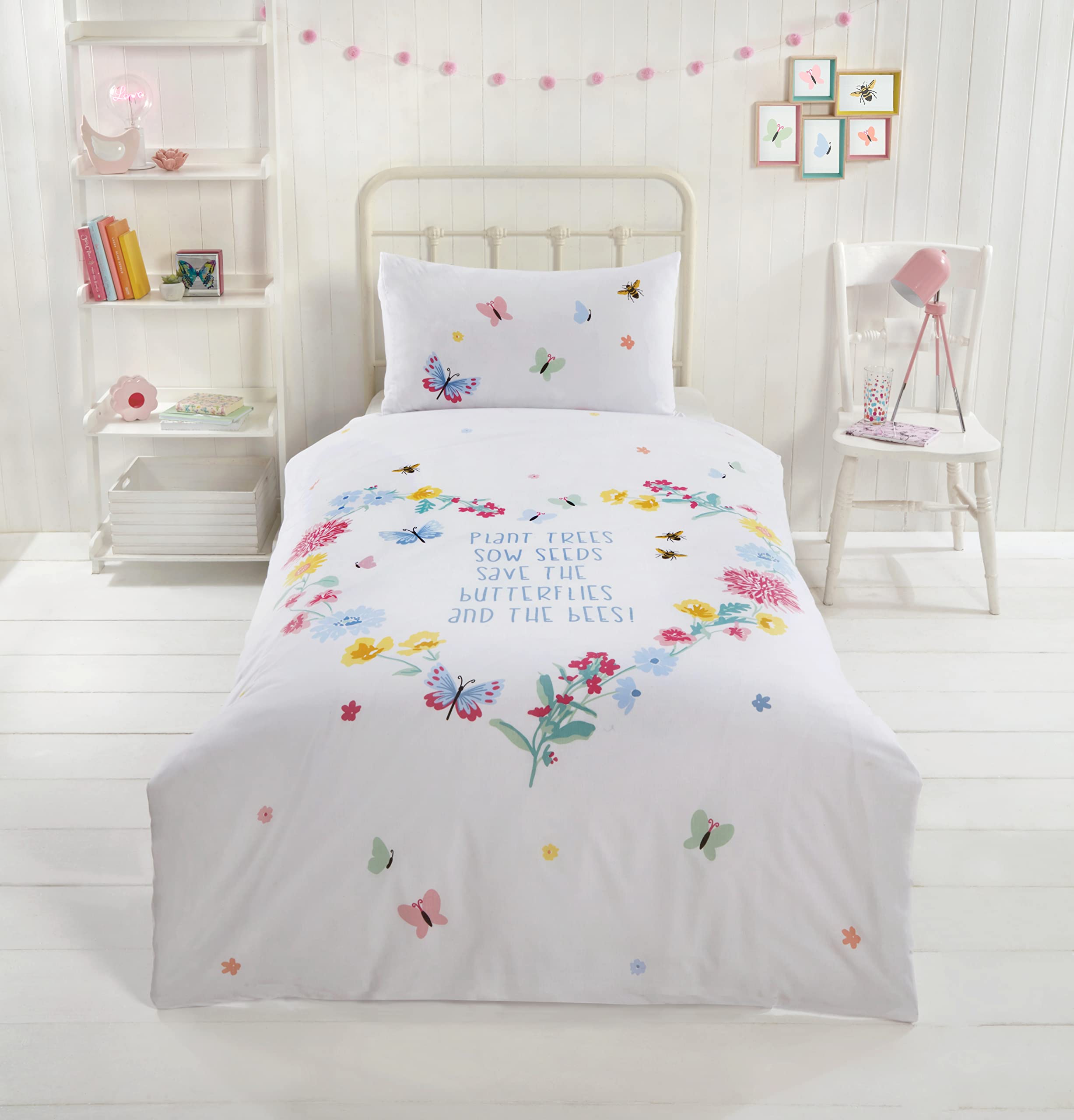 Rapport Home - Duvet Set - Single - Butterflies & Bees