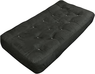 Gold Bond Moonlight Chair Futon Mattress  Microfiber  9       Black - Compare price
