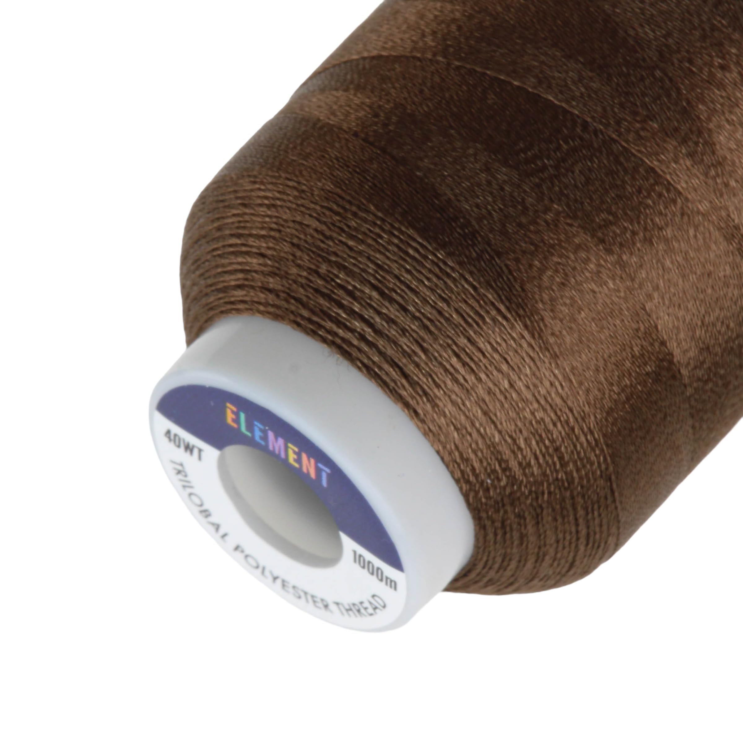 Element Thread Club 40wt Machine Embroidery Polyester Thread | 1000m (1049yd) | Glossy | Brown Sugar
