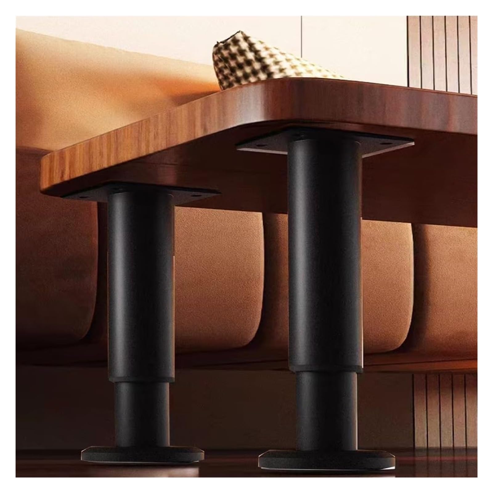 Zxgrfdefa Black Sink Support Legs, Telescopic Support Pole For Sink Furniture Leg2 Pcs Adjustable Bracket Table Leg(,Height 18 30Cm)