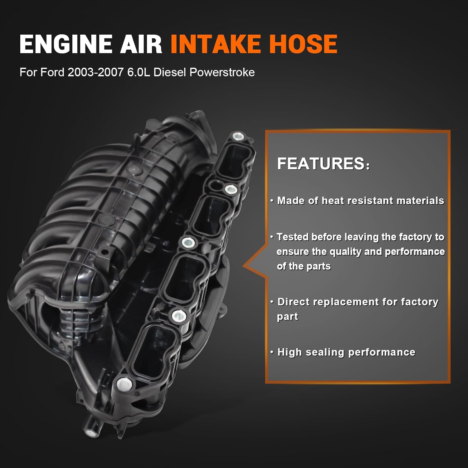 2.5L Intake Manifold Compatible with 2018-2024 Toyota Camry 2019-2024 Toyota RAV4 Replace# 17120-25010 17120-F0010 17120-F0060
