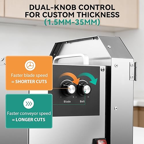 Miniatura 4 de Newhai Máquina cortadora de verduras comercial Cortadora eléctrica automática de cebolla de primavera con cinta transportadora ajustable de