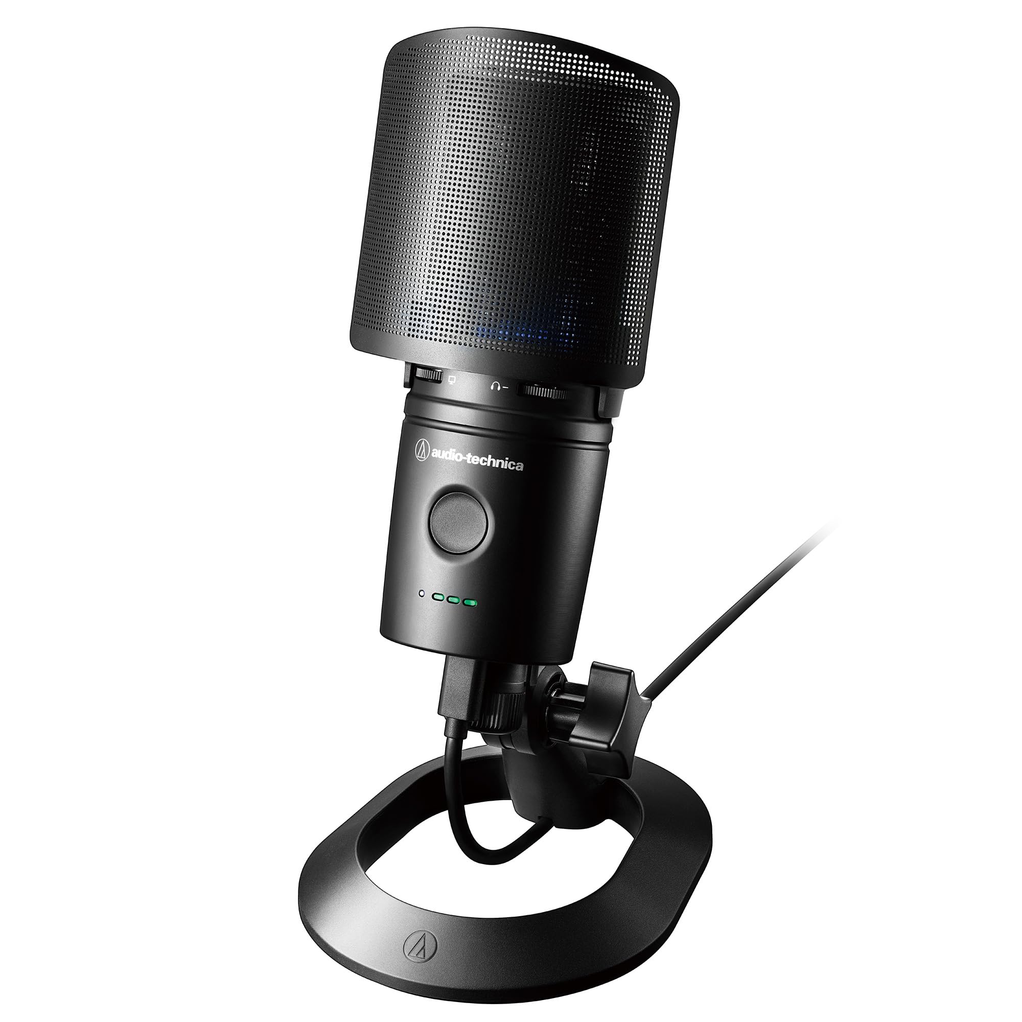 オーディオテクニカ AT2020USB-XP コンデンサーマイク USB 単一指向性 配信 ブラック | ノイズリダクション オートゲインコントロール搭載 イヤホン出力 USB Type-C レコーディング 宅録 DTM 動画配信 ポッドキャスト 実況 ゲーミング テレワーク PC PS4 PS5 【国内正規品】