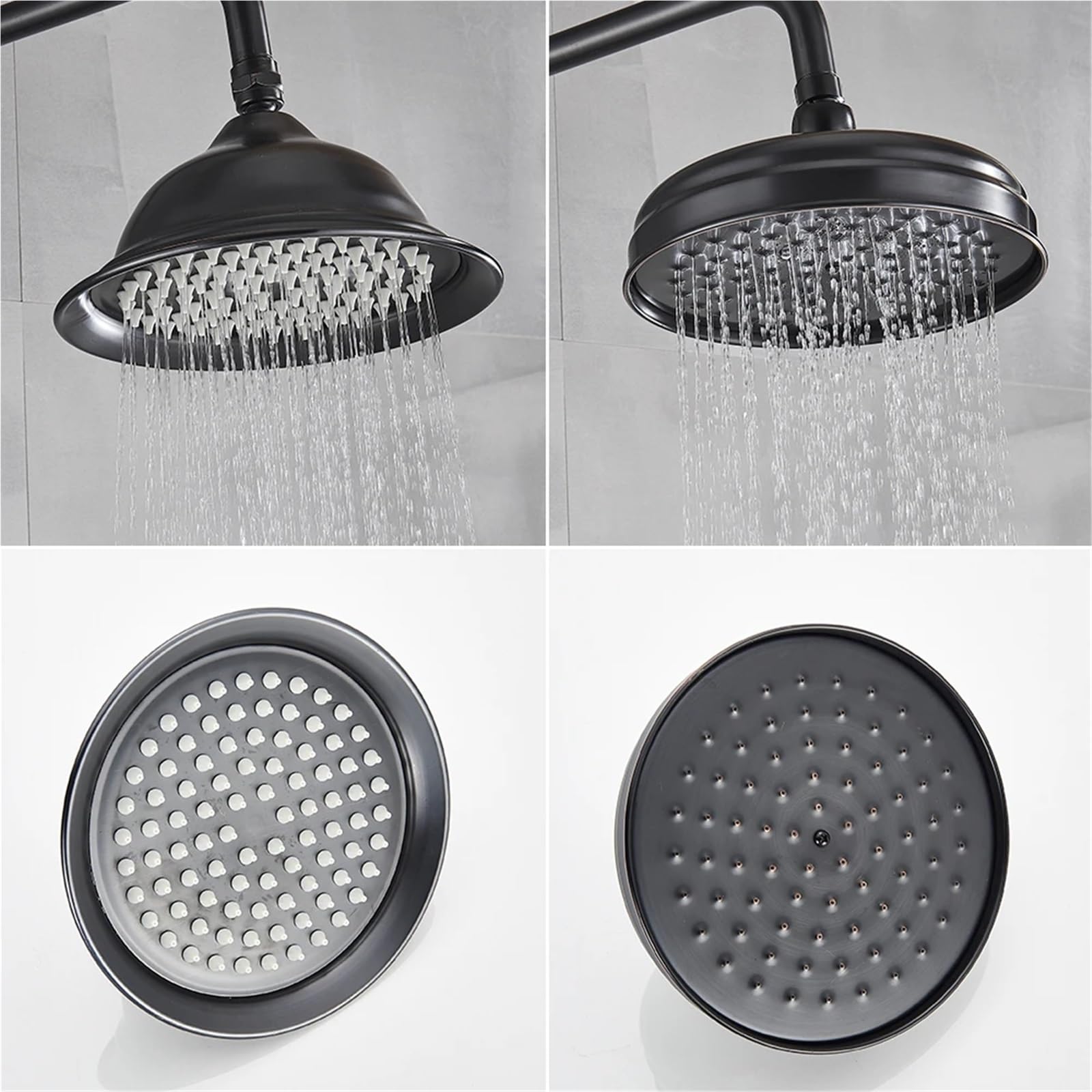 Alcachofa-ducha-Retro Grifo de cabezal ducha tipo lluvia dorado latón