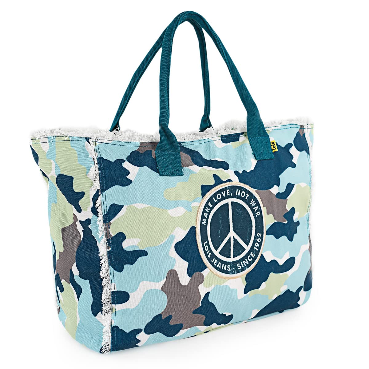 Lois Bolsa Playa - Bolsas de Playa Grandes - Bolsas de Playa de Marca - Bolsa de Playa con Cemallera - Bolso de Playa de Moda 601101