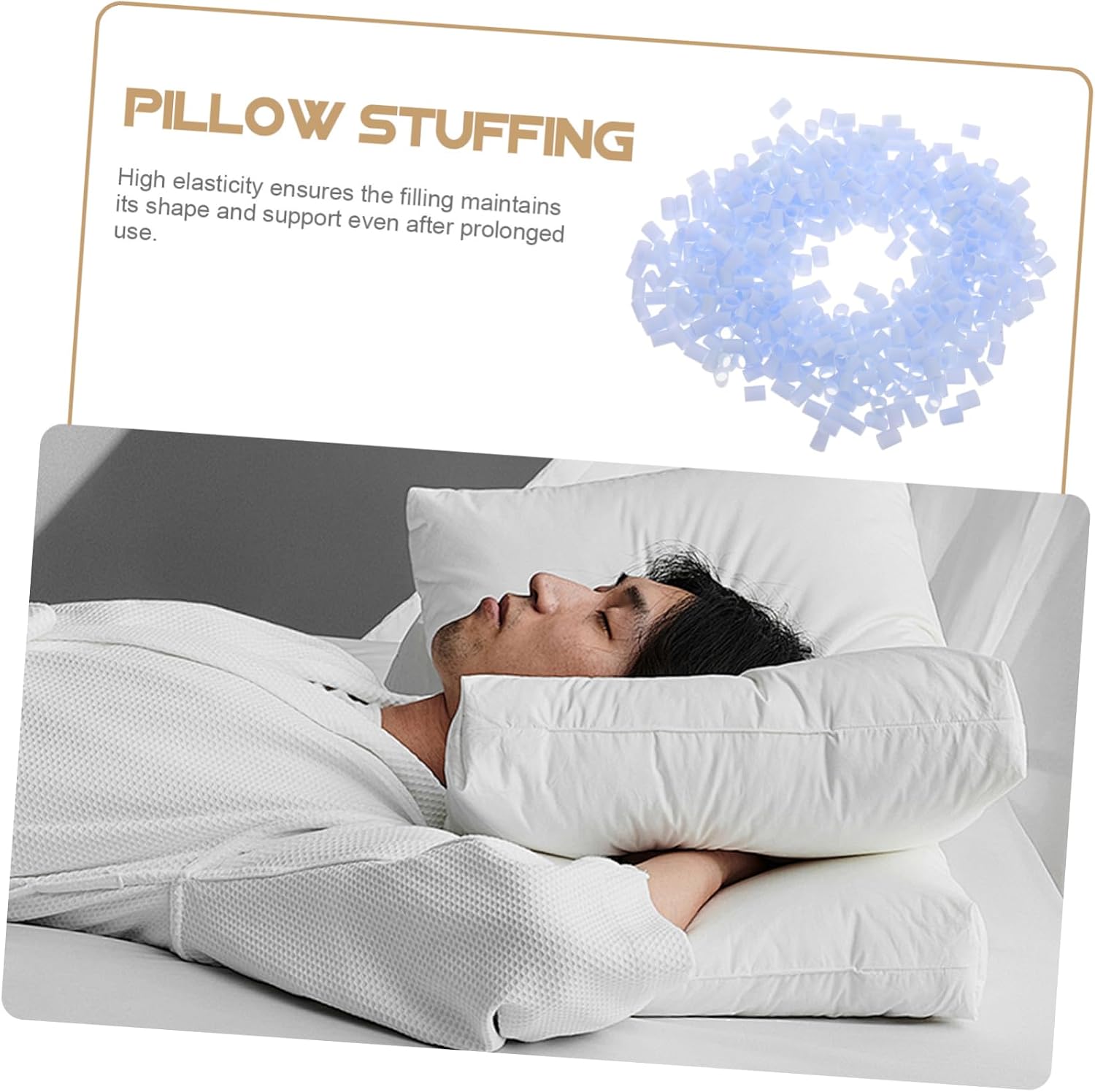 Tpe Pillow Filling Tube Insert, Removable Elastic Cushion Support for Neck