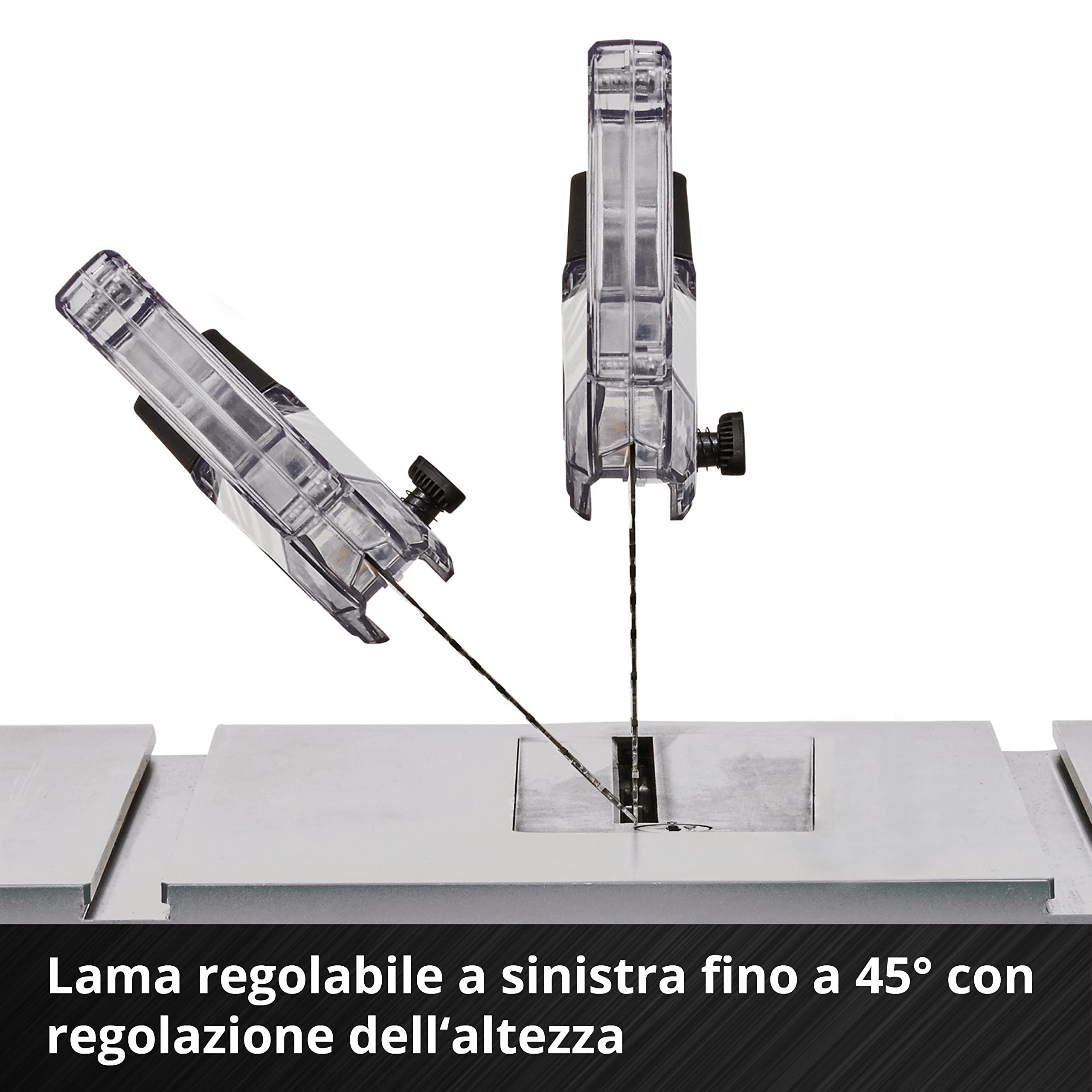 Einhell TE-TS 36/210 Li-Solo Sega circolare da banco a batteria Power X-Change (18V,giri al min. 3800, lama Ø210 x Ø30, taglio max 70 mm, guida angolare, senza batteria e caricabatteria)