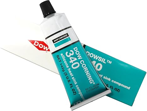 Dowsil 340 Silicone Heat Sink Compound 5oz 142g White Silicone Thermal Coupling Heat Conductive Grease for Electrical Devices PCB Assemblies Computer CPU Heat Sink Non Flowing DOWSIL Dow Corning 340