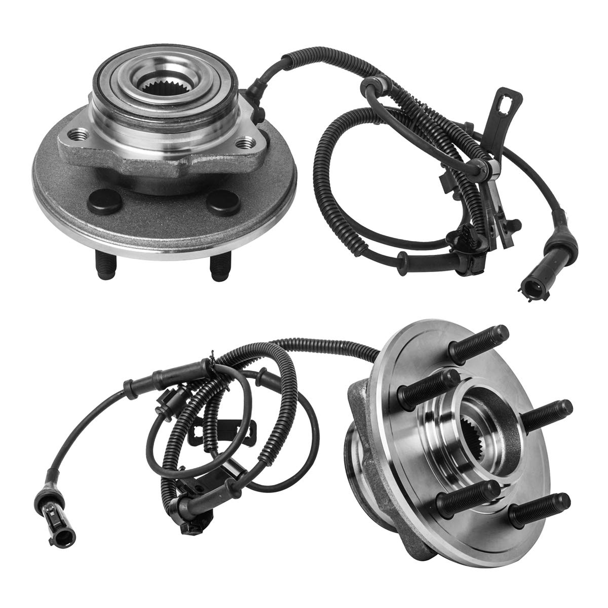 Pair Of Front Wheel Hub Bearings With ABS For Ford Explorer & Mercury Mountaineer