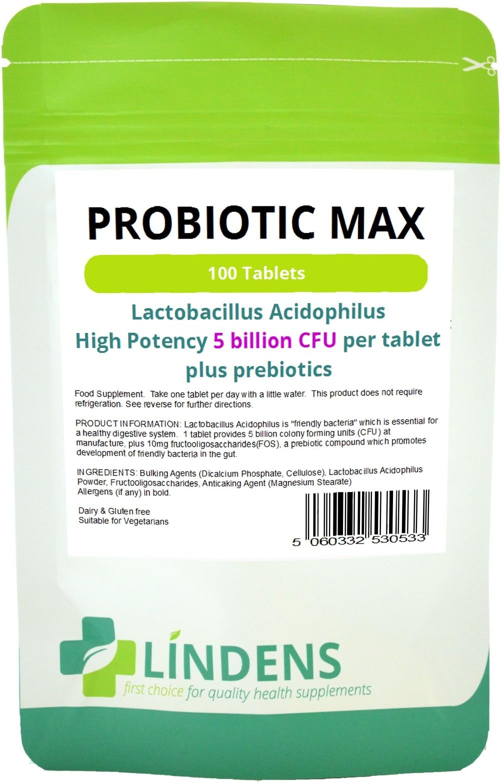 Probiotic Max 100 Tablets
