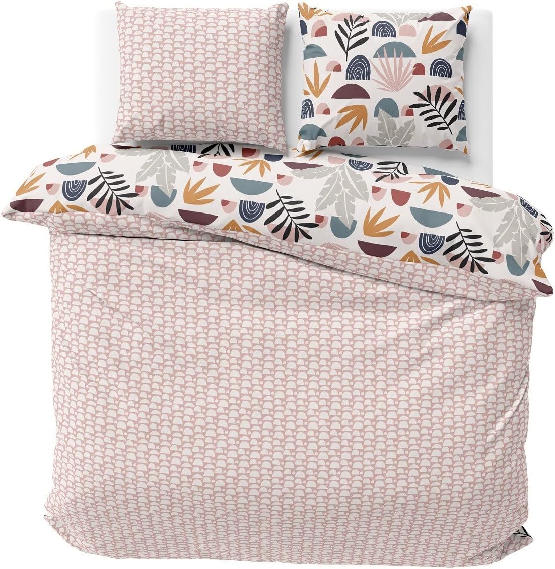 Parure De Lit 220x240 Cm Adulte Housse De Couette + 2 Taies D