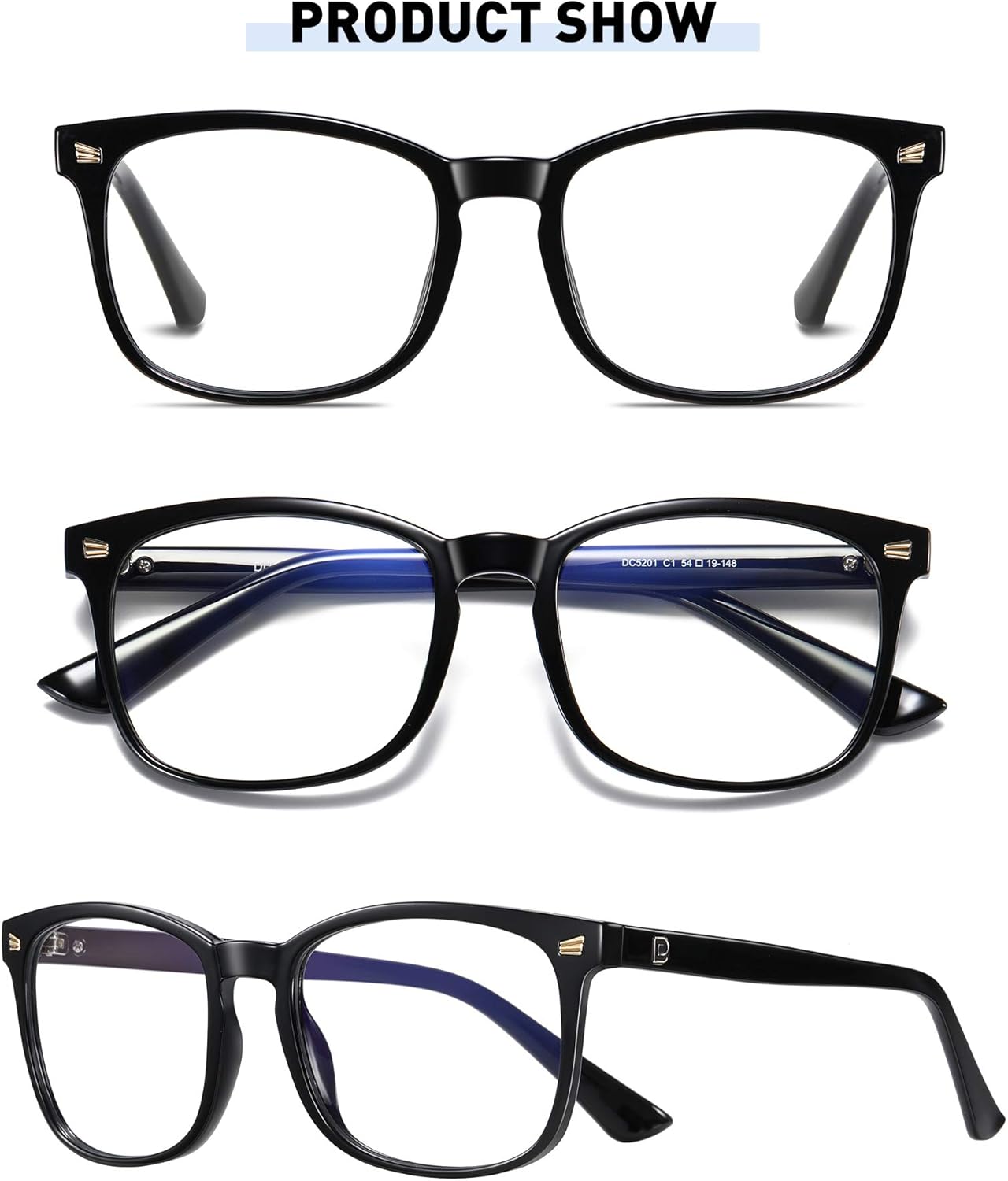 Rеvіеw Dіѕсоunt Duco Blue Light Blocking Glasses 2 Pack Computer Gaming Glasses Women Men Blue Light Blocker Eyeglasses Square Frame Anti Eye Eyestrain 5201S