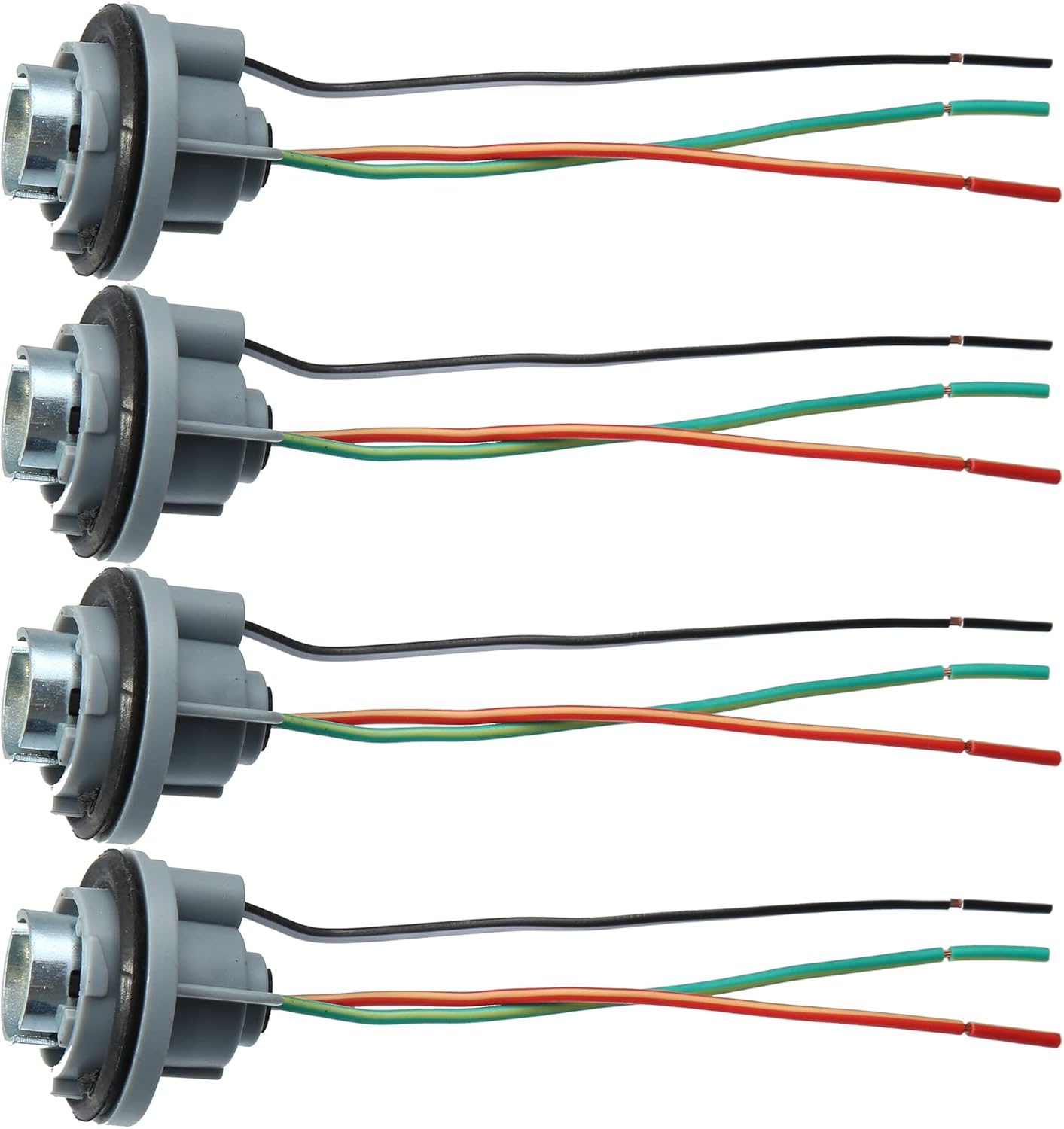 X AUTOHAUX Pack Of 4 H1 Car LED Headlight Bulb Adaptor Socket - View #7