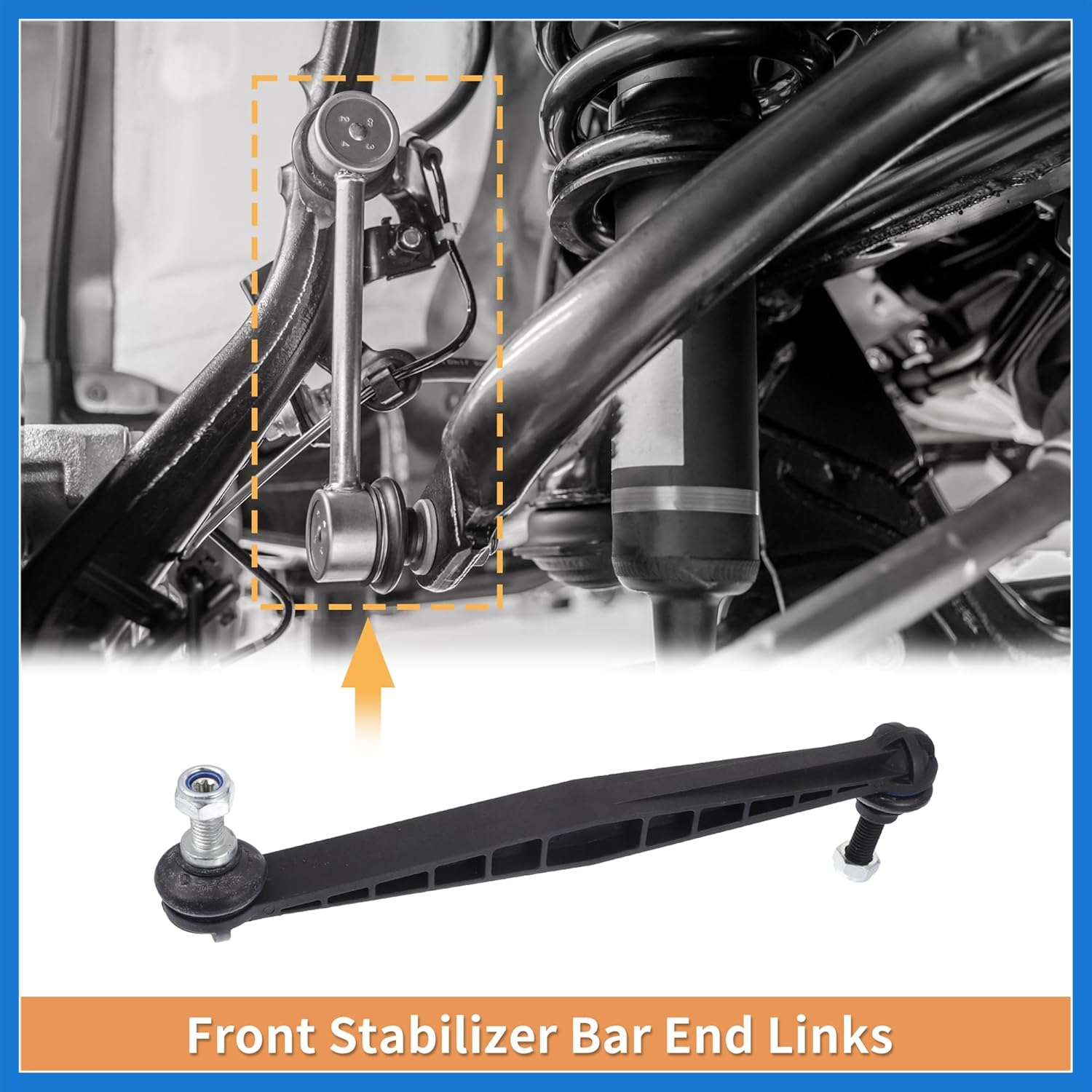 2pcs Front Sway Bar Links Stabilizer Link Kit for Chevrolet Sonic 2012-2020 Suspension Kit No.K750630 Auto Accessories