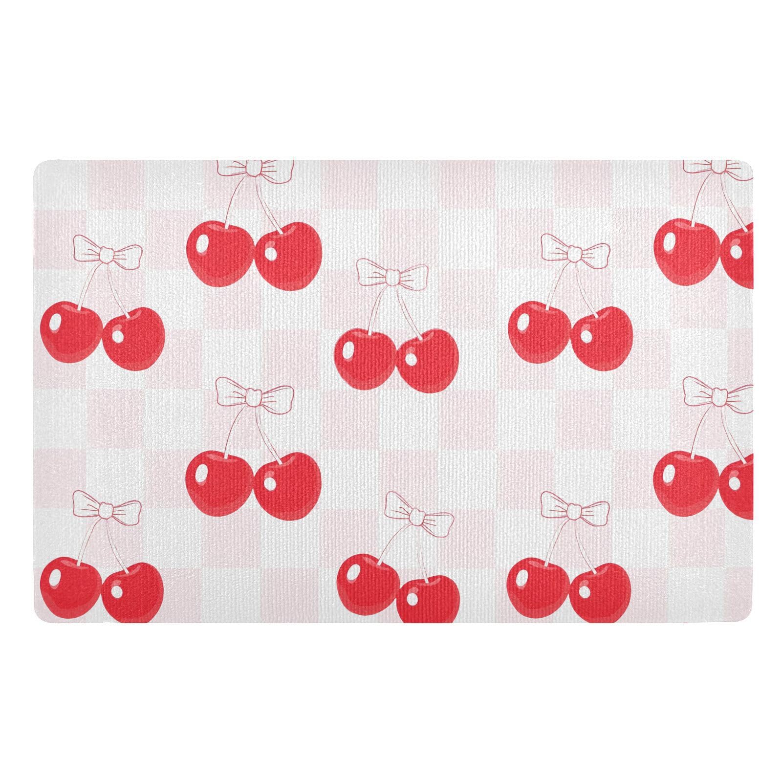 Paillasson absorbant et antiderapant lavable pour entree propre rouge 50x80
