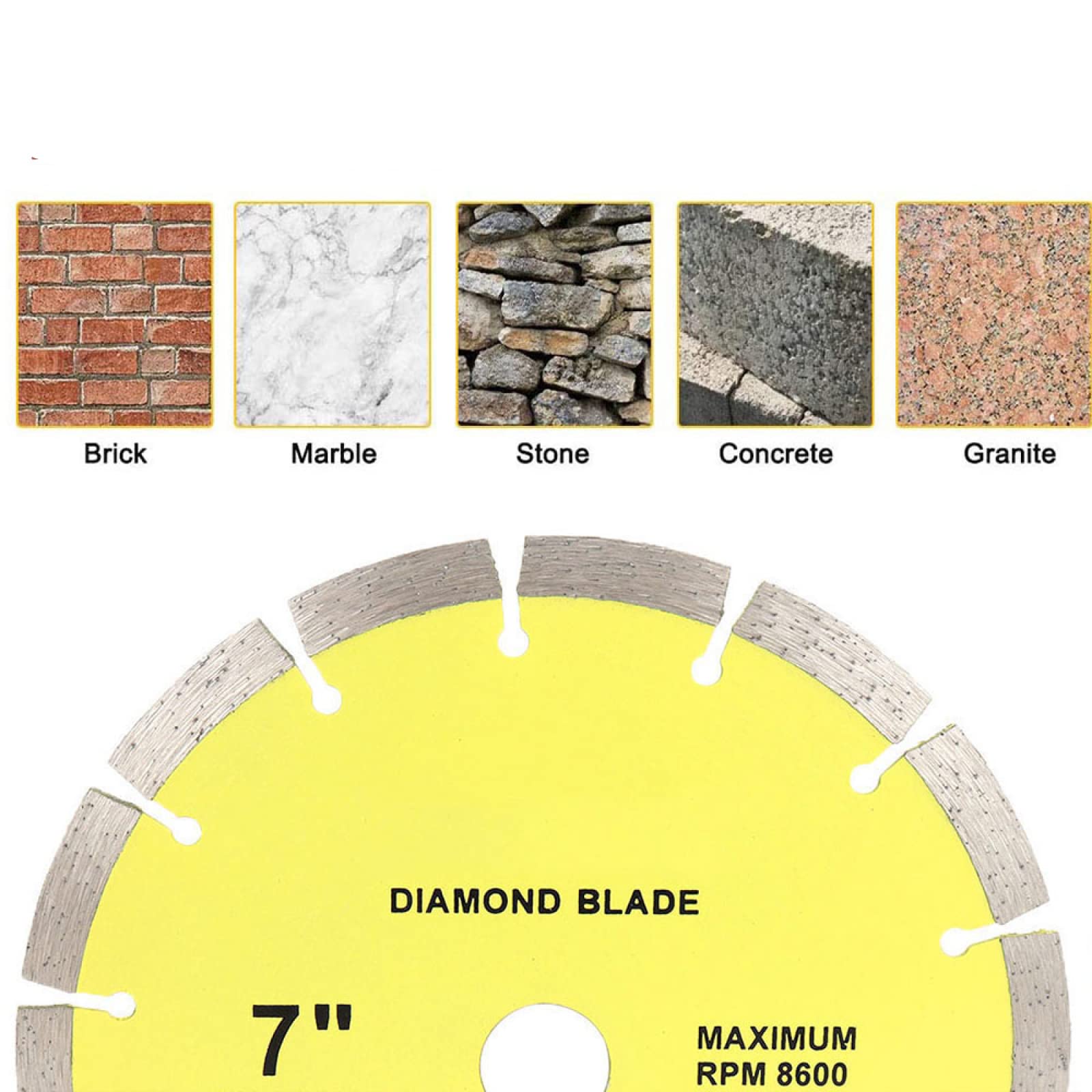 Diamentowa tarcza szlifierska, tarcza tnąca, tarcza szlifierska AB 1 7-calowa diamentowa tarcza tnąca, 9-calowa tarcza tarczowa do płytek porcelanowych, granitu, marmuru, betonu, kamienia, drzewa