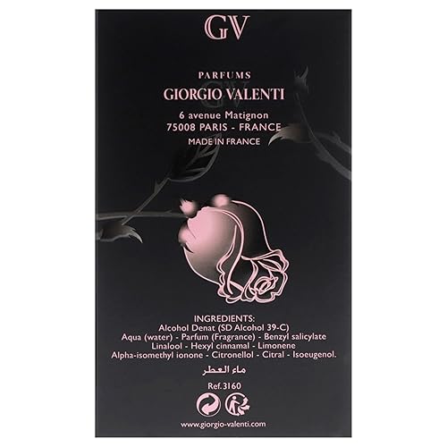 Miniatura 4 de Giorgio Valenti Rose Noire Absolue Mujer Eau De Parfum Espray, 3.3 onzas
