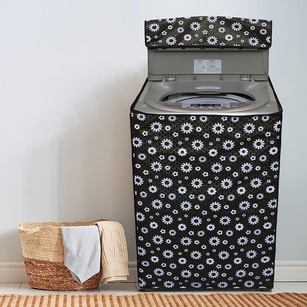 DREAM CARE Polyester Blend Waterproof & Dustproof Washing Machine Cover Top Load & Fully Automatic Suitable For 6 Kg, 6.2 Kg, 6.5 Kg (58 X 89 X 58 Cms)
