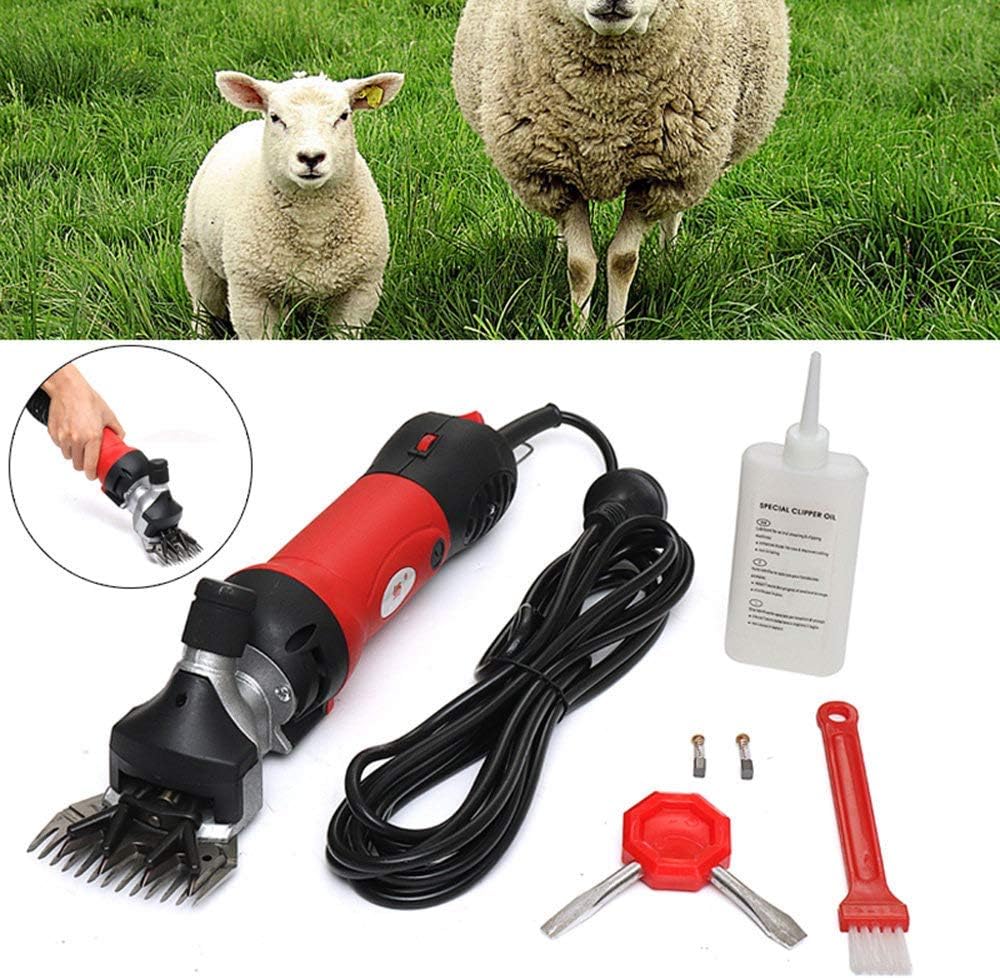 Sheep Shears Sheep Shears Portable Animals Electric Clippers,6 Speeds Adjustable Sheep Clippers,for Goats, Alpaca, Llamas, Horse and Other Fur Livestock,Support Heavy Dut