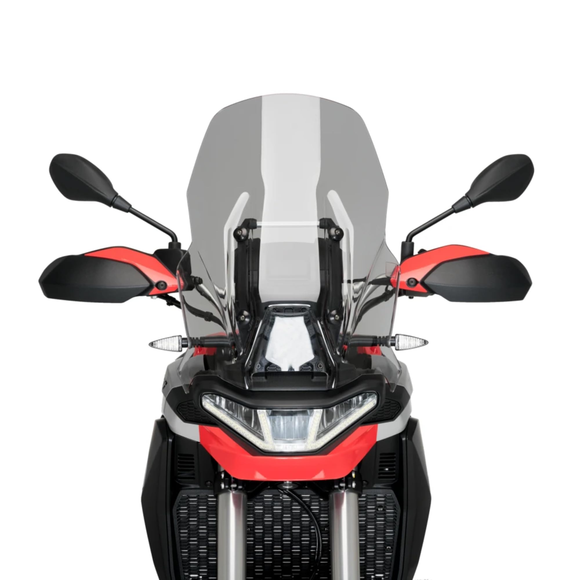 Cupolino Moto Parabrezza Plexiglass JD9 Touring FUME' CHIARO Compatibile con APRILIA TUAREG 660 2022/2026