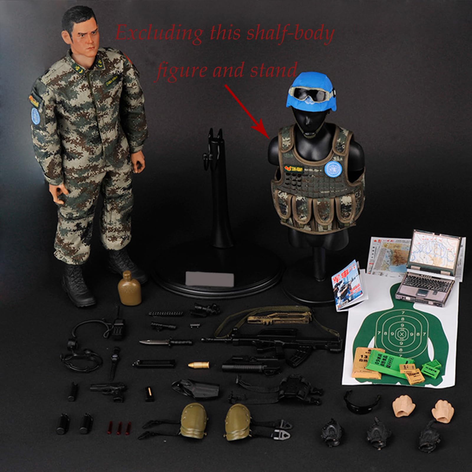 1/6 12インチ Military フィギュア GEAR SETS Amazon.com: Scakbyer 12 Inch Action Figures Military Set, 1/6