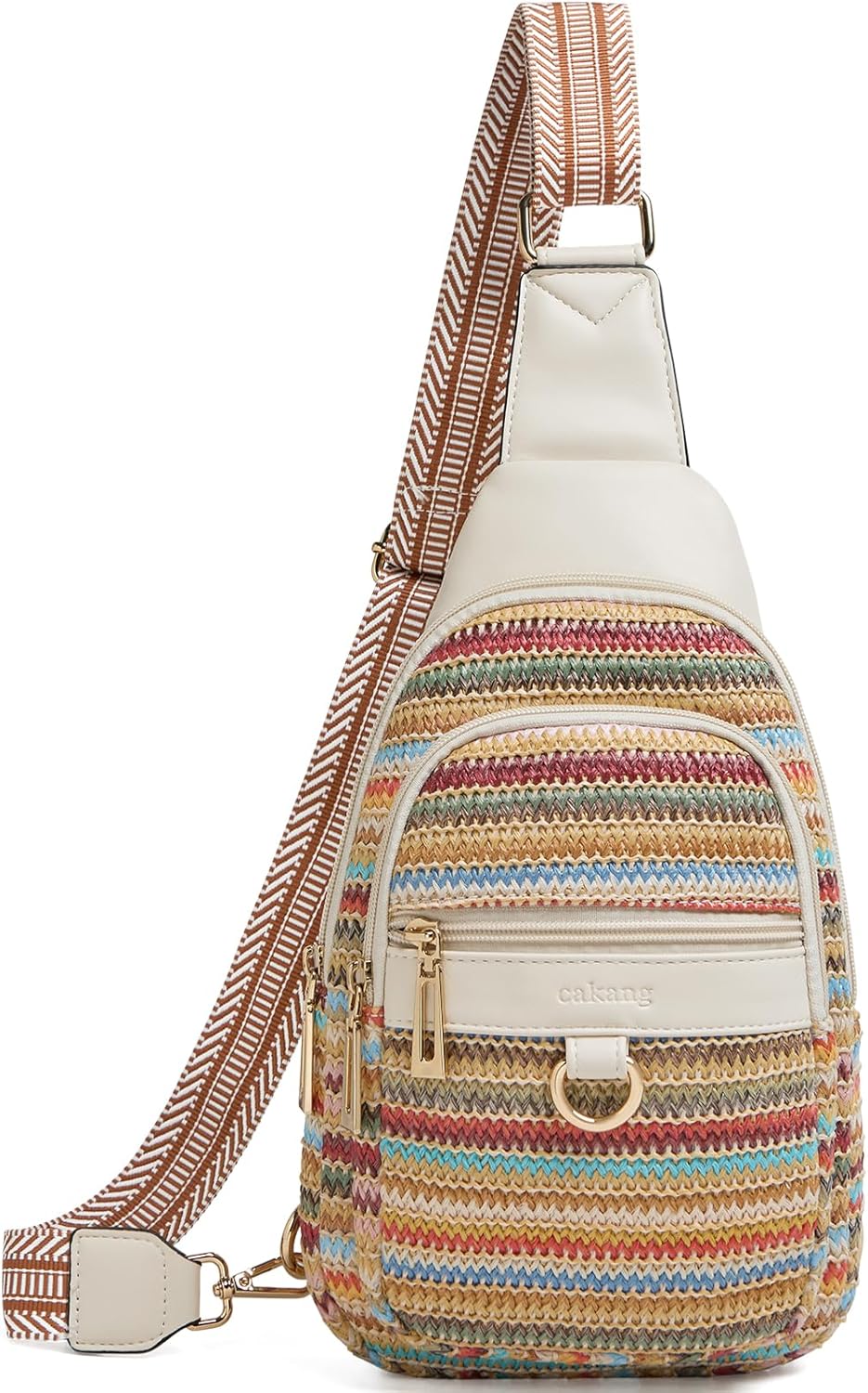 cakang Womens Sling Bag Crossbody Bags for Women Vegan Leather Sling Backpack Daypack Fanny Pack Crossbody Purse Travel