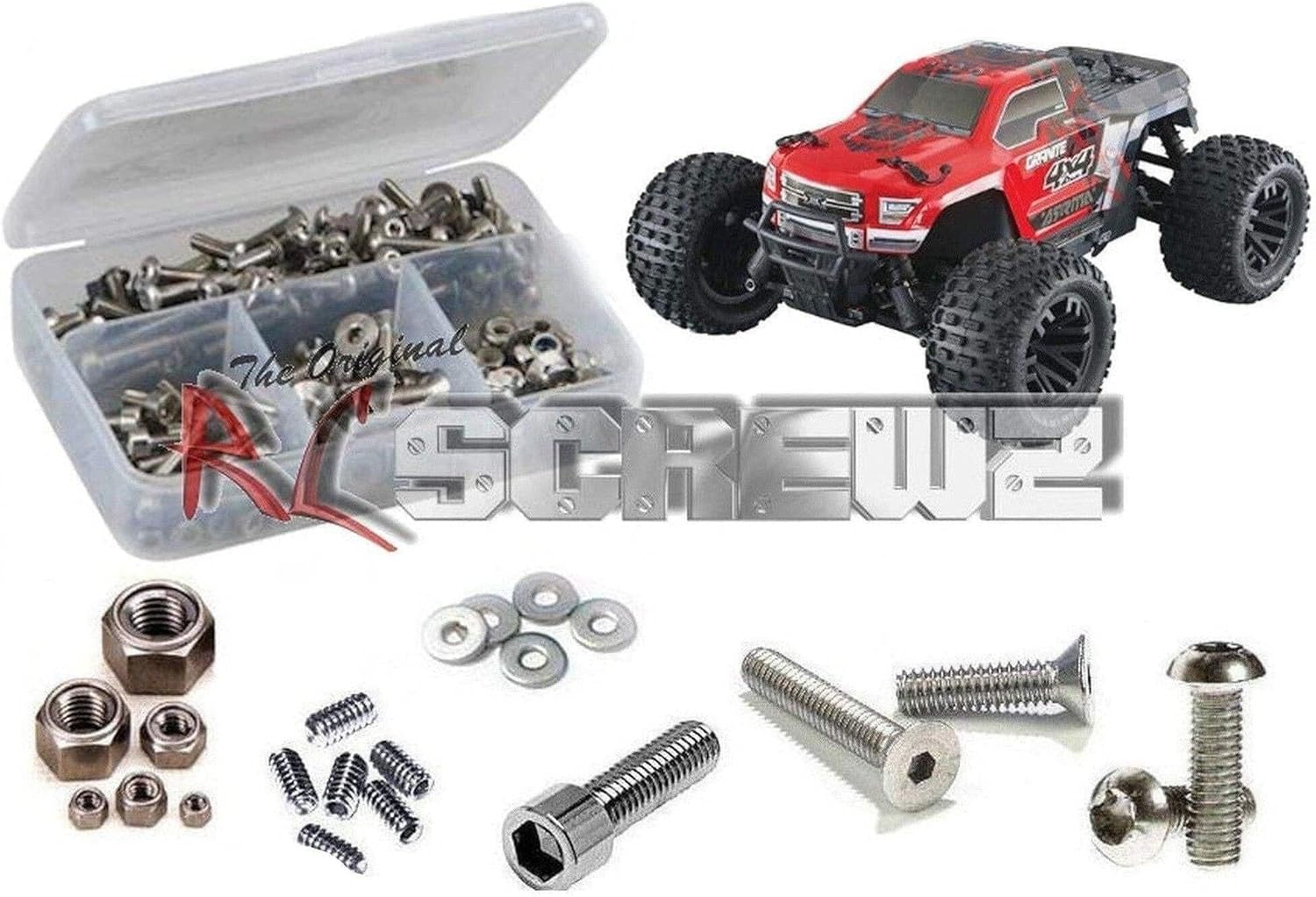 RCScrewZ Stainless Steel Screw Kit ara016 Compatible with Arrma RC Granite 4x4 Mega (AR1022665/76)
