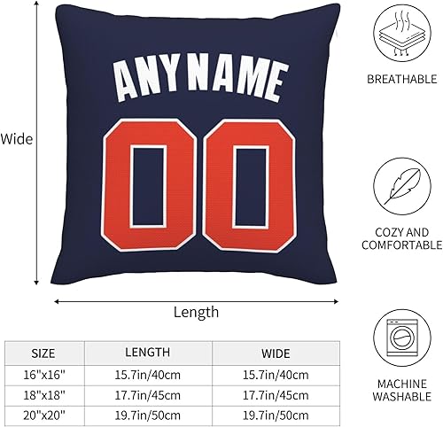 Miniatura 7 de JKMLQD Funda de almohada personalizada Funda de almohada personalizada con cualquier nombre y número, regalo personalizado para fanáticos del estilo