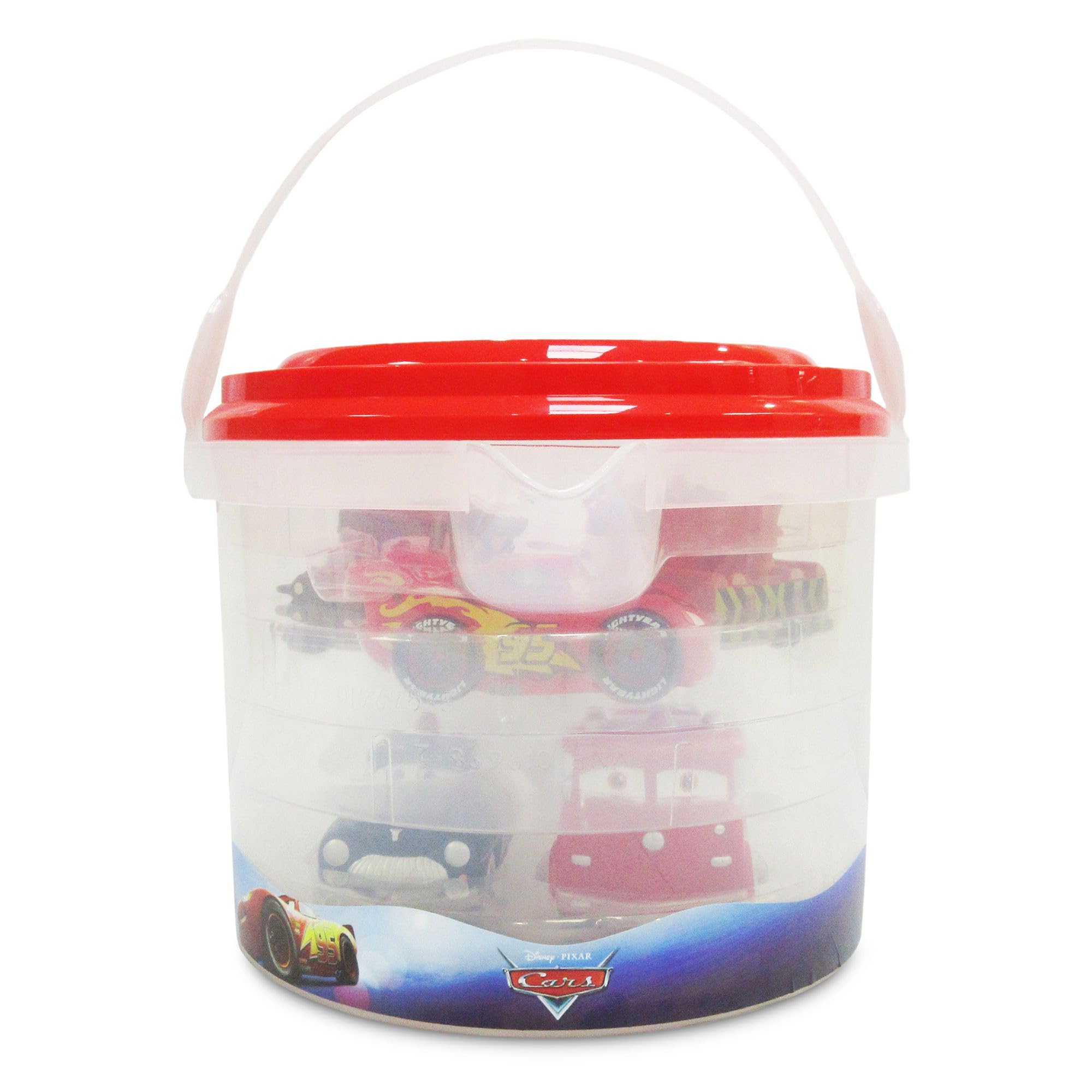 Disney Store Set di Giochi Ufficiale di Disney Pixar Cars per il Bagnetto, 5 Pezzi, con Saetta McQueen, Cricchetto, Red, Sceriffo e Sergente, Plastica, per Bimbi dai 6 Mesi in Su