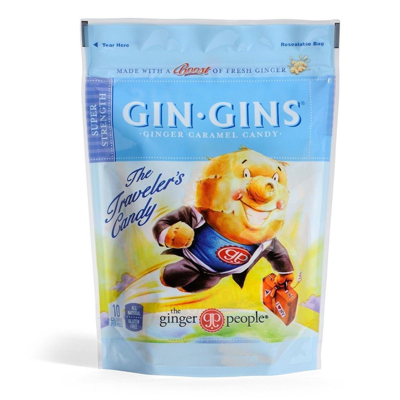The Ginger People Gin Gins Super Strength Caramel Ginger